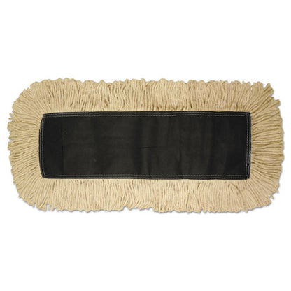 Disposable Dust Mop Head, Cotton, 18w X 5d