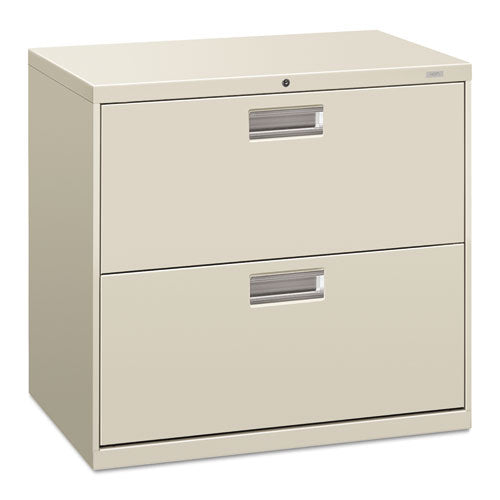 Brigade 600 Series Lateral File, 2 Legal/letter-size File Drawers, Light Gray, 30" X 18" X 28"