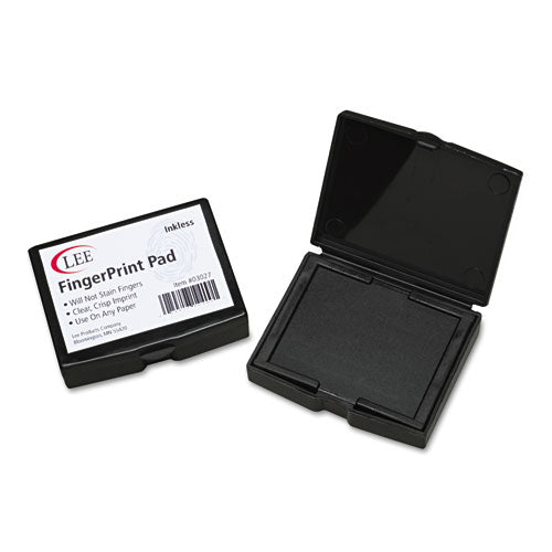 Inkless Fingerprint Pad, 2.25" X 1.75", Black