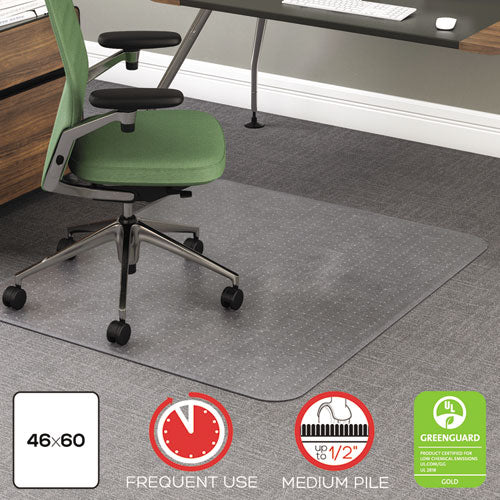 EverLife Light Use Chair Mat for Flat to Low Pile Carpet by ES