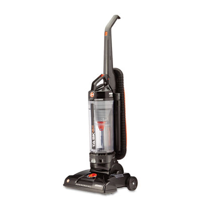 Task Vac Bagless Lightweight Upright Vacuum, 14" Cleaning Path, Black