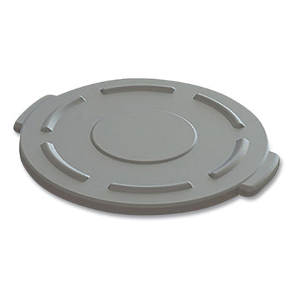 Value-plus Gator Container Lids, For 20 Gal, Flat-top, 20.4" Diameter, Gray