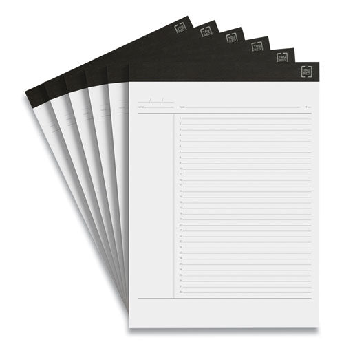 Notepads, Project-management Format, 50 White 8.5 X 11.75 Sheets, 6/pack