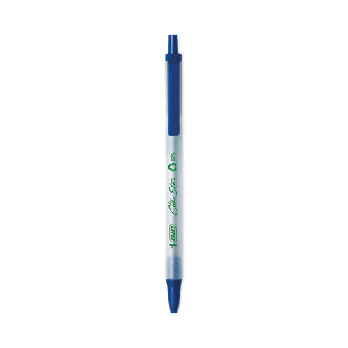 Revolution Clic Stic Ballpoint Pen, Retractable, Medium 1 Mm, Blue Ink, Translucent Frost/blue Barrel, 48/pack