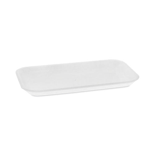 Supermarket Tray, #17, 8.3 X 4.8 X 0.65, White, Foam, 1,000/carton