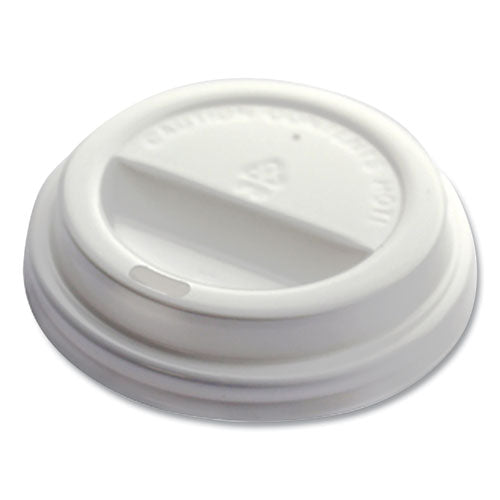 Universal Sip Through Plastic Hot Cup Lid, Fits All Sizes, White, 50/pack, 20 Packs/carton