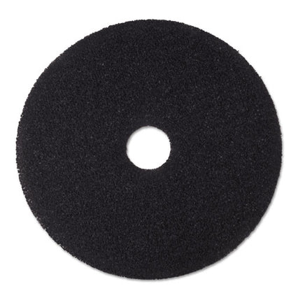 Low-speed Stripper Floor Pad 7200, 19" Diameter, Black, 5/carton