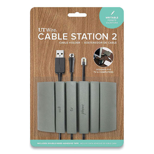 Cable Station 2, 4.75" X 2.75" Gray