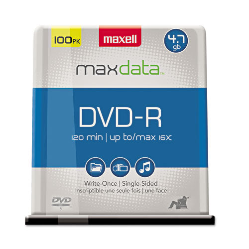 Dvd-r Recordable Disc, 4.7 Gb, 16x, Spindle, Gold, 100/pack