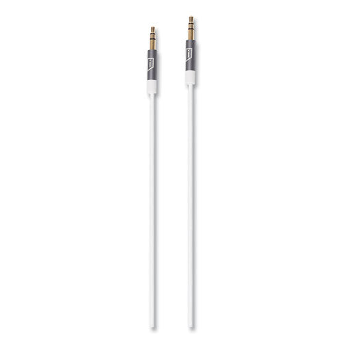 Istore 3.5 Mm Aux Audio Cable, 4.9 Ft, White