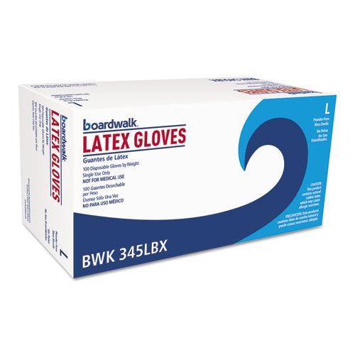 General-purpose Latex Gloves, Natural, Large, Powder-free, 4.4 Mil, 1,000/carton