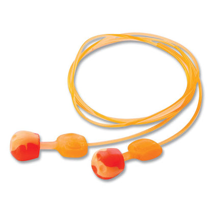 Trustfit Pod Corded Reusable Foam Earplugs, One Size Fits Most, 28 Db Nrr, Orange, 1,000/carton