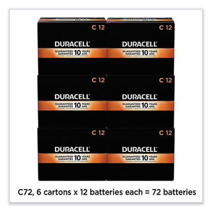 Coppertop Alkaline C Batteries, 72/carton