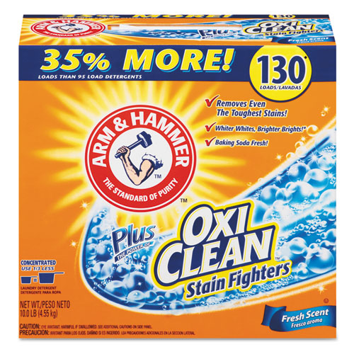 Power Of Oxiclean Powder Detergent, Fresh, 9.92 Lb Box, 3/carton