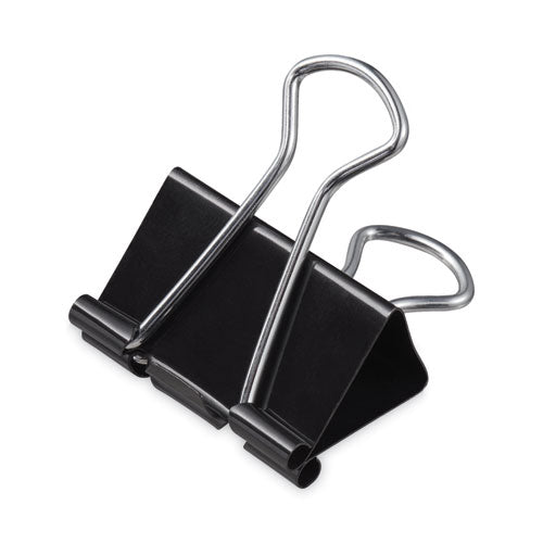 Binder Clips, Mini, Black/silver, 12/box