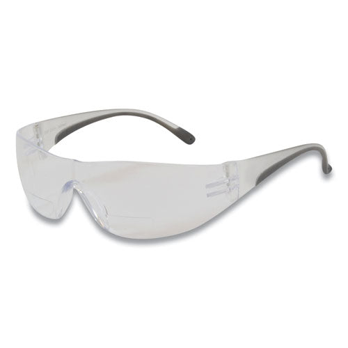 Zenon Z12r Rimless Optical Eyewear With 2-diopter Bifocal Reading-glass Design, Scratch-resistant, Clear Lens, Gray Frame