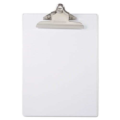 Recycled Plastic Clipboard With Ruler Edge, 1" Clip Capacity, Holds 8.5 X 11 Sheets, Clear