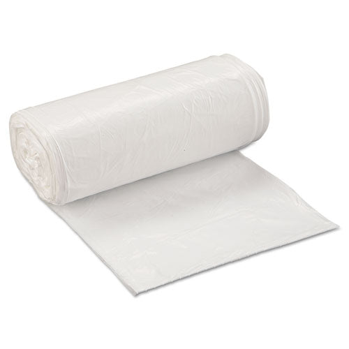 Low-density Commercial Can Liners, Coreless Interleaved Roll, 16 Gal, 0.5mil, 24" X 32", White, 50 Bags/roll, 10 Rolls/carton