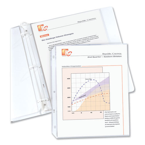 Standard Weight Polypropylene Sheet Protectors, Clear, 2", 11 X 8.5, 100/box