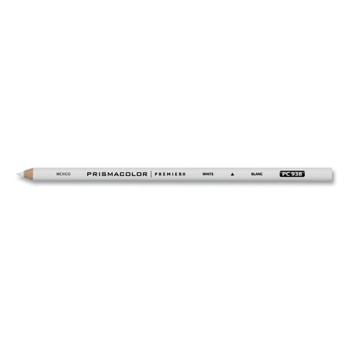 Premier Colored Pencil, 3 Mm, 2b, White Lead, White Barrel, Dozen