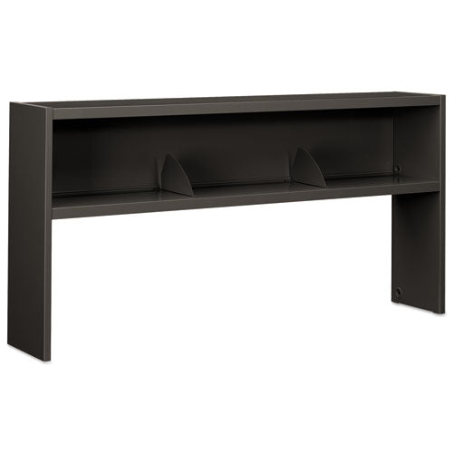 38000 Series Stack On Open Shelf Hutch, 72w X 13.5d X 34.75h, Charcoal