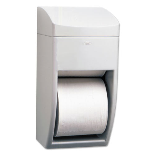 Matrix Series Two-roll Tissue Dispenser, 6.25 X 6.88 X 13.5, Gray