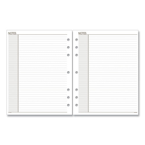 Lined Notes Pages For Planners/organizers, 8.5 X 5.5, White Sheets, Undated