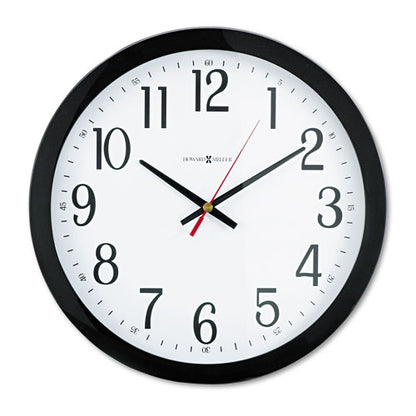 Gallery Wall Clock, 16" Overall Diameter, Black Case, 1 Aa (sold Separately)