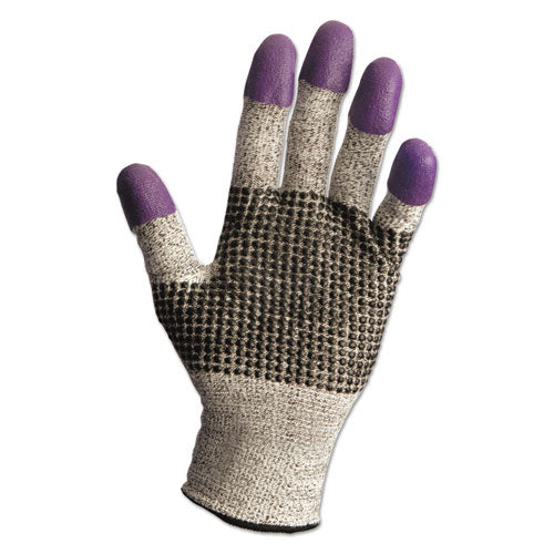 G60 Purple Nitrile Gloves, 240mm Length, Large/size 9, Black/white, 12 Pairs/carton