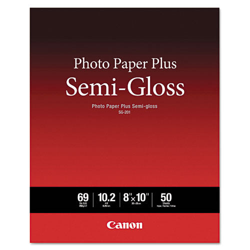 Photo Paper Plus Semi-gloss, 10.2 Mil, 8 X 10, Semi-gloss White, 50/pack