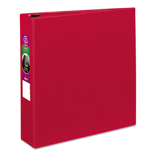 Durable Non-view Binder With Durahinge And Slant Rings, 3 Rings, 2" Capacity, 11 X 8.5, Red