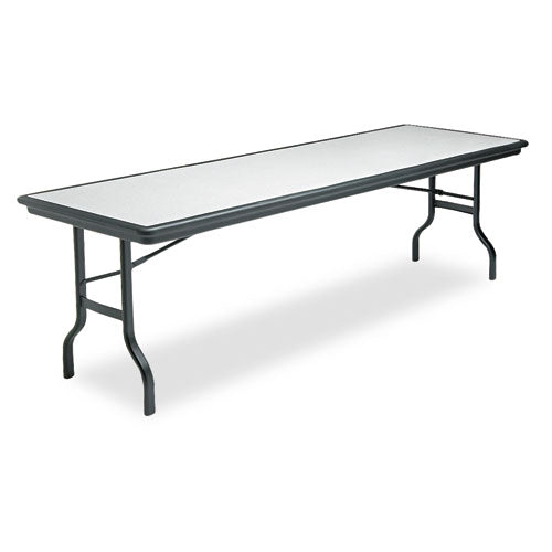 Indestructable Ultimate Folding Table, Rectangular, 96" X 30" X 29", Granite/black