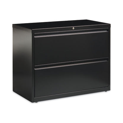 Lateral File Cabinet, 2 Letter/legal/a4-size File Drawers, Black, 36 X 18.62 X 28