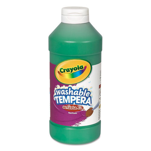 Artista Ii Washable Tempera Paint, Green, 16 Oz Bottle