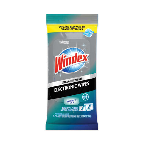 Electronics Cleaner, 1-ply, 7 X 10, Neutral Scent, White, 25 Wipes