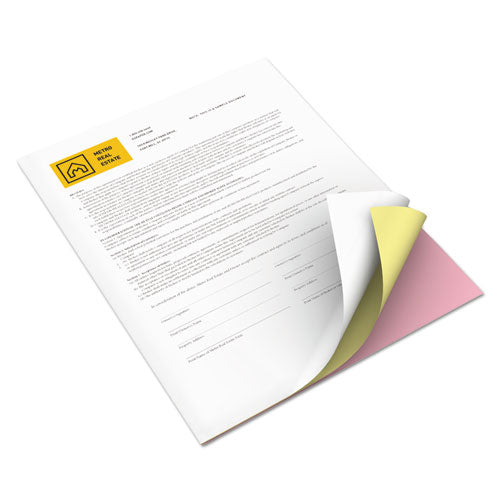Revolution Carbonless 3-part Paper, 8.5 X 11, Canary/pink/white, 2,505/carton