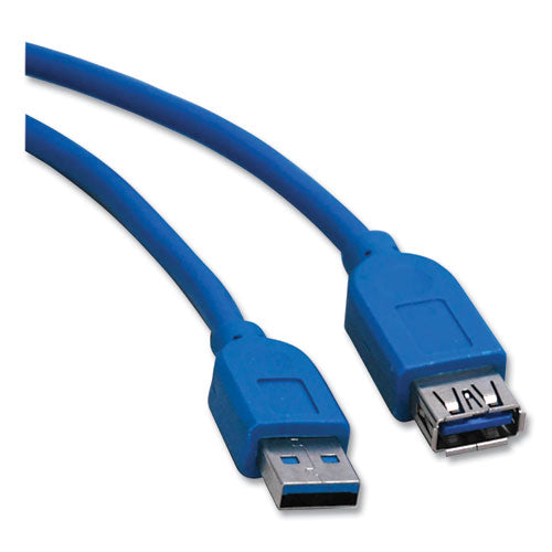 Usb 3.0 Superspeed Extension Cable, 10 Ft, Blue