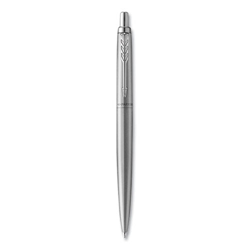 Jotter Xl Retractable Ballpoint Pen, Medium Point, Blue Ink, Stainless Steel Barrel