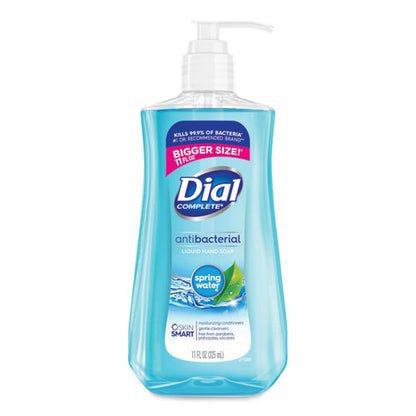 Antibacterial Liquid Hand Soap, Spring Water, 11 Oz Pump Bottle, 12/carton