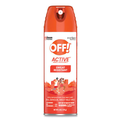 Active Insect Repellent, 6 Oz Aerosol Spray, 12/carton