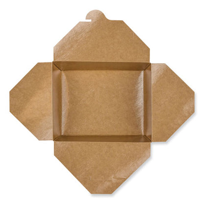 Reclosable Kraft Take-out Box, 54 Oz, Paper, 200/carton
