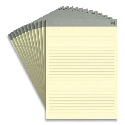 Notepads, Wide/legal Rule, 50 Canary-yellow 8.5 X 11.75 Sheets, 12/pack