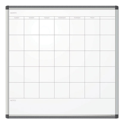 Pinit Magnetic Dry Erase Undated One Month Calendar, 35 X 35, White