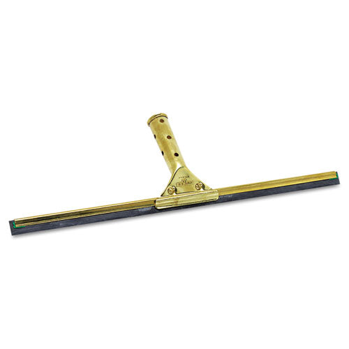 Golden Clip Brass Squeegee Complete, 18" Wide Blade, 4.5" Handle