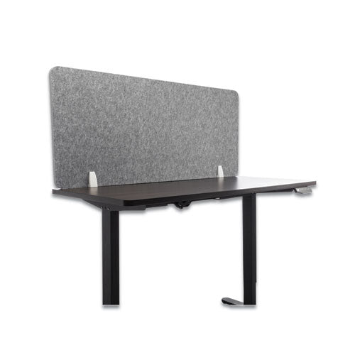 Desk Screen Cubicle Panel And Office Partition Privacy Screen, 54.5 X 1 X 23.5, Polyester, Gray