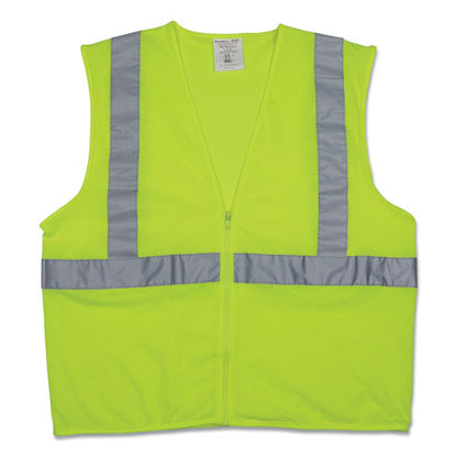 Zipper Safety Vest, X-large, Hi-viz Lime Yellow