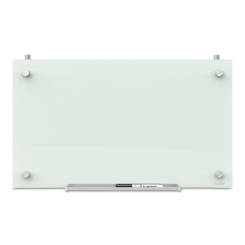 Infinity Magnetic Glass Dry Erase Cubicle Board, 30 X 18, White Surface