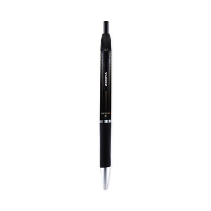 Sarasa Dry Gel X1 Gel Pen, Retractable, Medium 0.7 Mm, Black Ink, Black Barrel, 12/pack