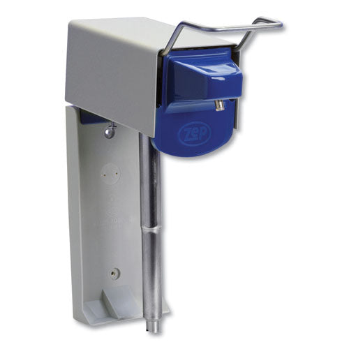 Heavy Duty Hand Care Wall Mount System, 1 Gal, 5 X 4 X 14, Silver/blue