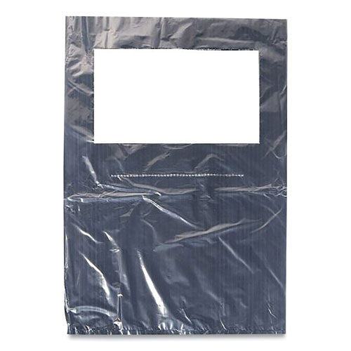 Scensibles Universal Receptable Liner Bags, 12.5x23 With 7.5" Wrap Around Strap, High Density Polyethylene, White, 500/carton